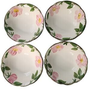 Franciscan Desert Rose Set of 4 Coupe Cereal Bowls 5 7/8" Dishwasher Safe USA